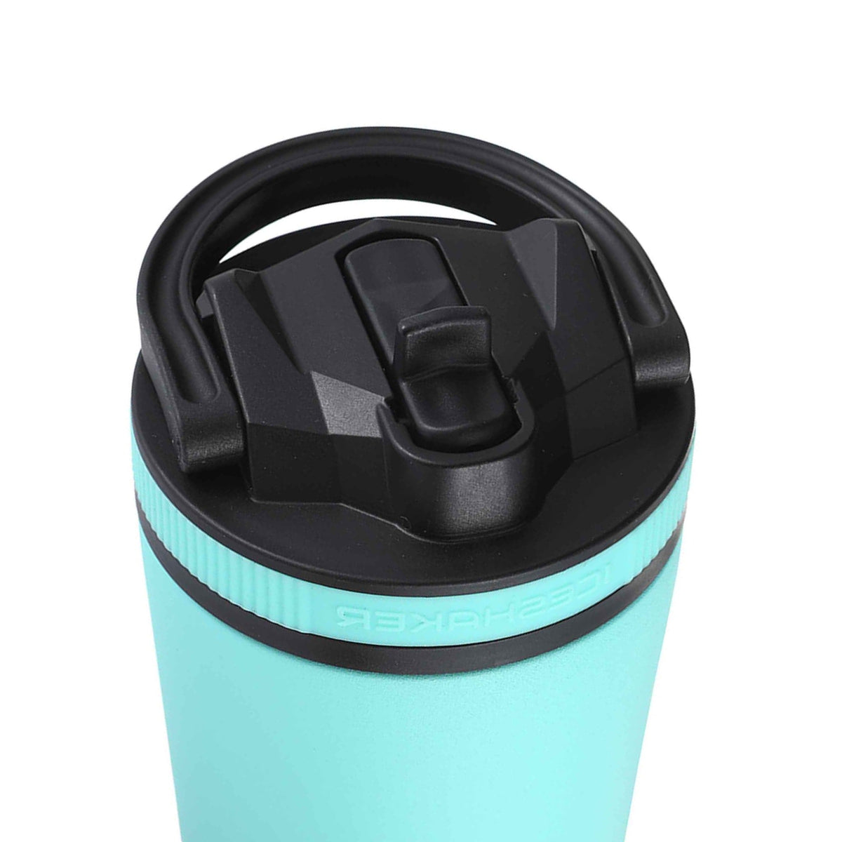 26oz Sport Lid & Internal Straw - Black Lid with Mint Band