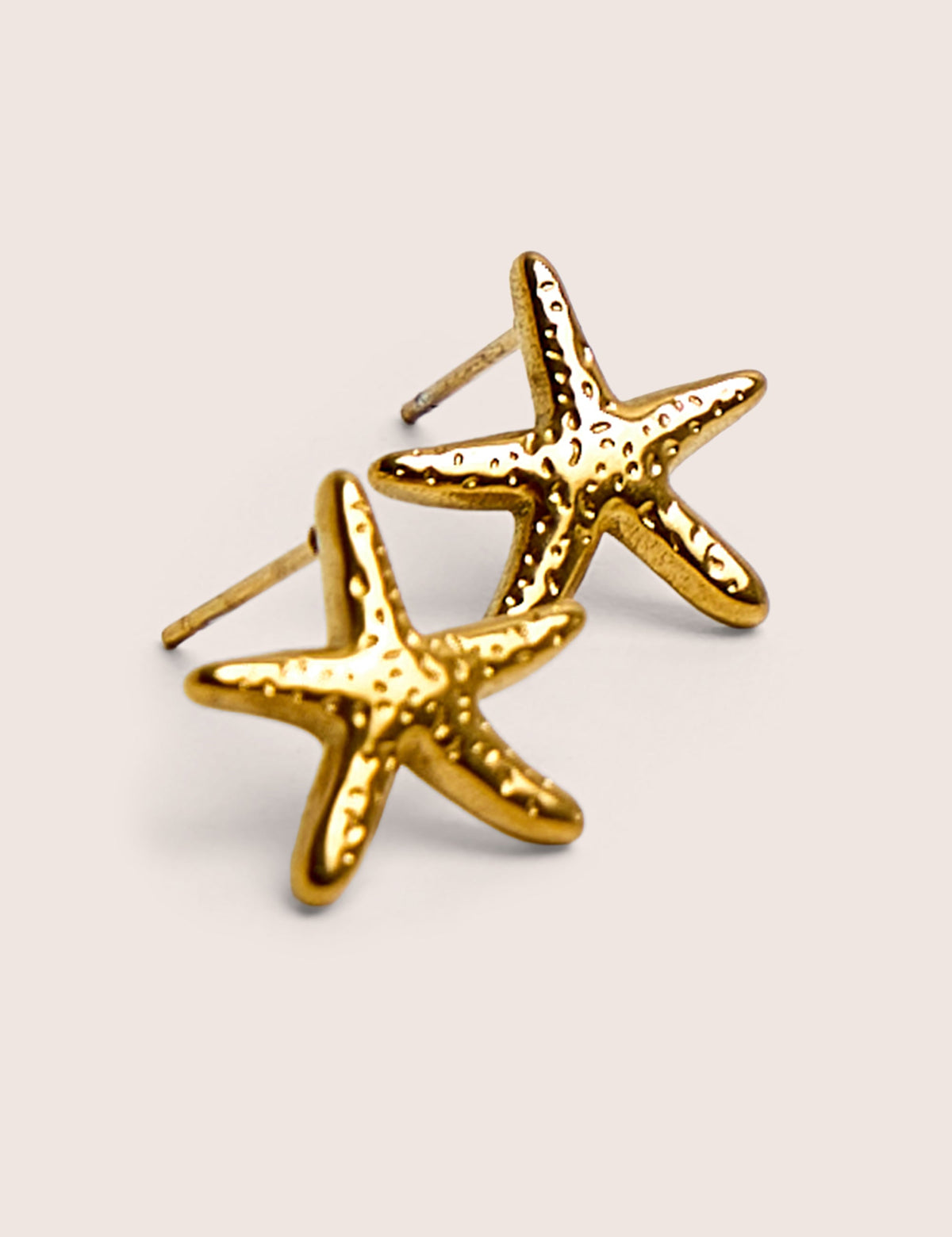 Mini Star Fish Gold Plated Stud Earrings