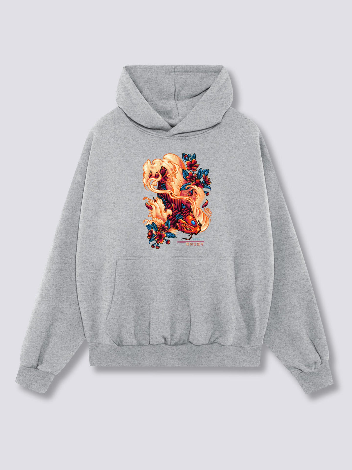 Front Print - Red Koi Hoodie