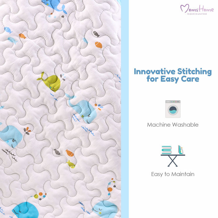 Ac Quilt Blanket cum Bedspread | 0-3 Years | 100X120 cm | Machine Washable | Unicorn