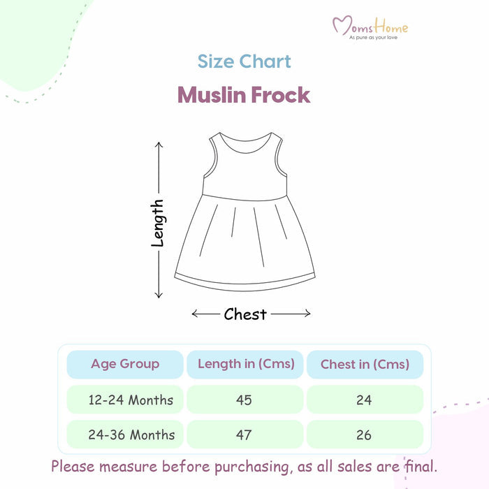 Baby Girl Organic Cotton Sleeveless Frock | Unicorn