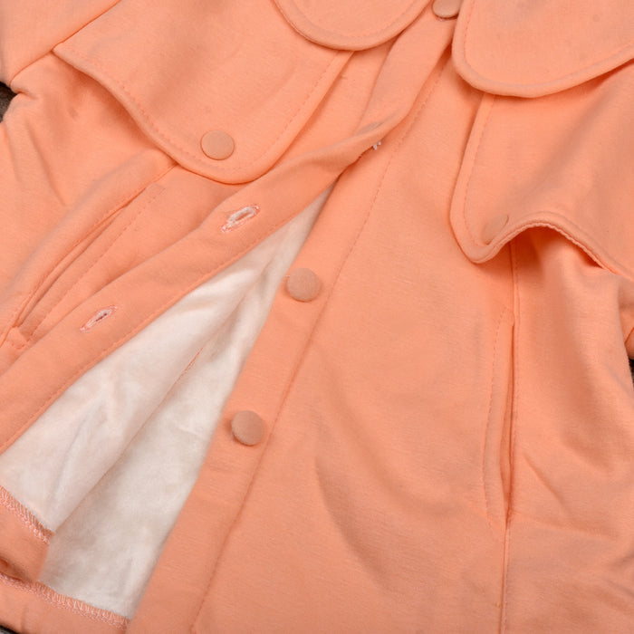 Baby girl Organic Cotton Woolen Jacket cum overcoat - Pack of 1