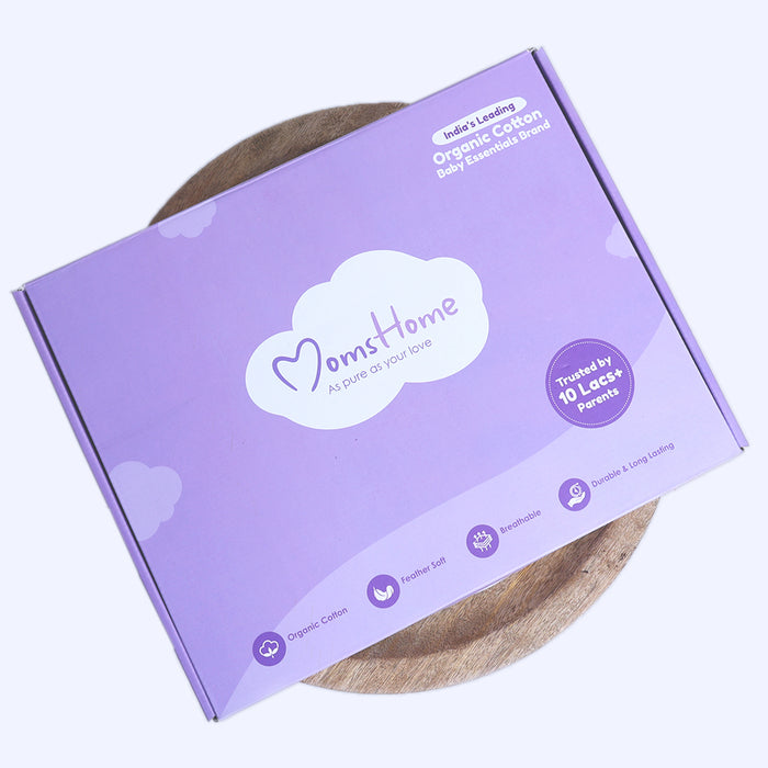 Organic Cotton New Born Baby Hospital Bag Kit | 0-6 Months | 19 Items | Lemon