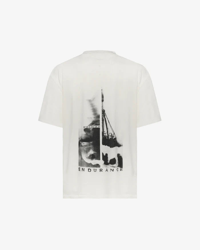 White Cotton Printed T-Shirt