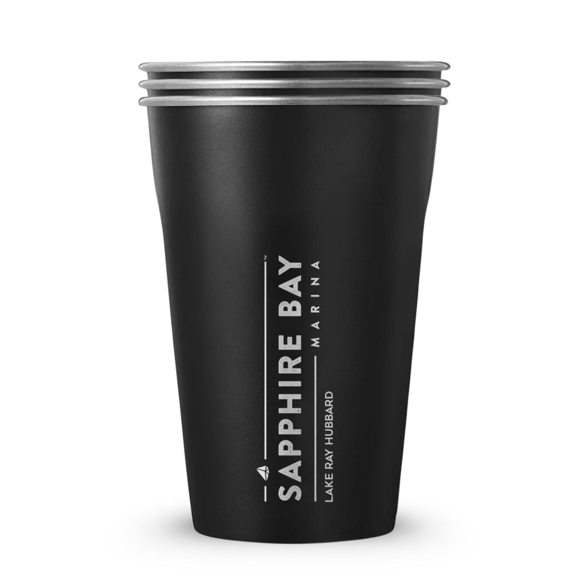 Sapphire Bay Marina Custom 20oz Stainless Steel Cups - 3 Pack