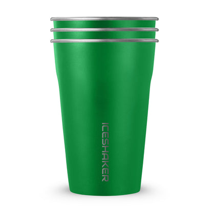 Dragon Green 20oz Stainless Steel Cups - 3 Pack