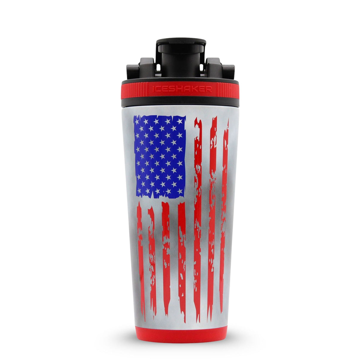 Ice Shaker Allegiance Series 26oz Shaker Bottle - American Flag