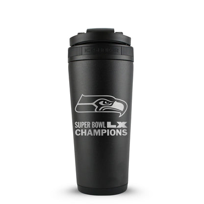 Seattle Seahawks Superbowl LX Champions 26oz Ice Shaker