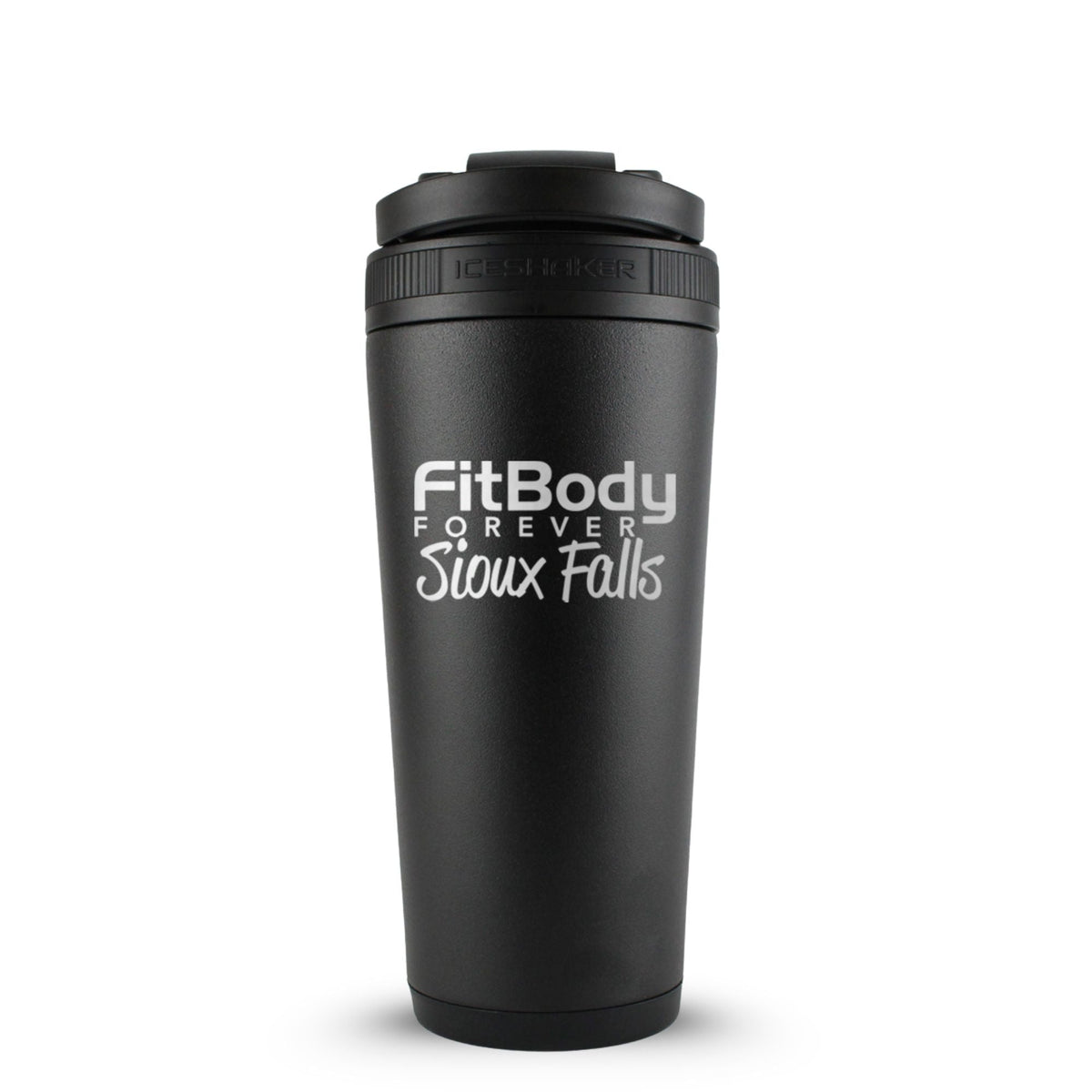 CUSTOM Sioux Falls Fit Body Forever 26oz Ice Shaker - Black