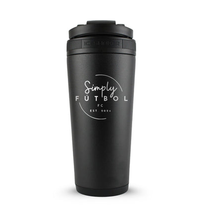 Custom Simply Futbol FC 26oz Ice Shaker - Black