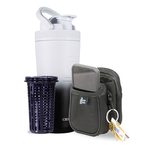 Black White Ombre 26oz Ice Shaker Bundle