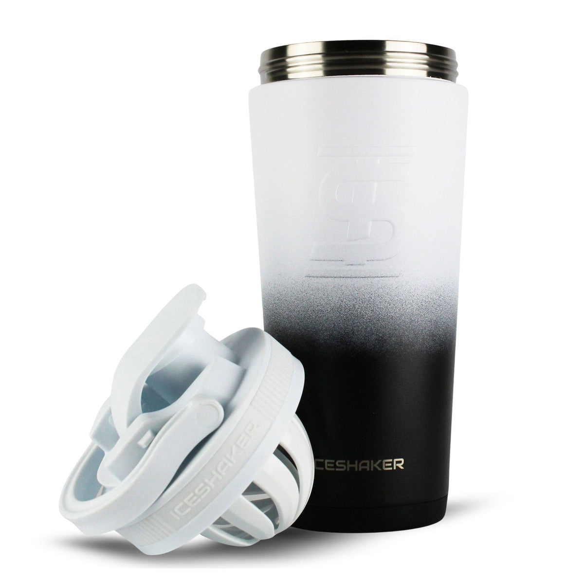 Black White Ombre 26oz Ice Shaker Bundle