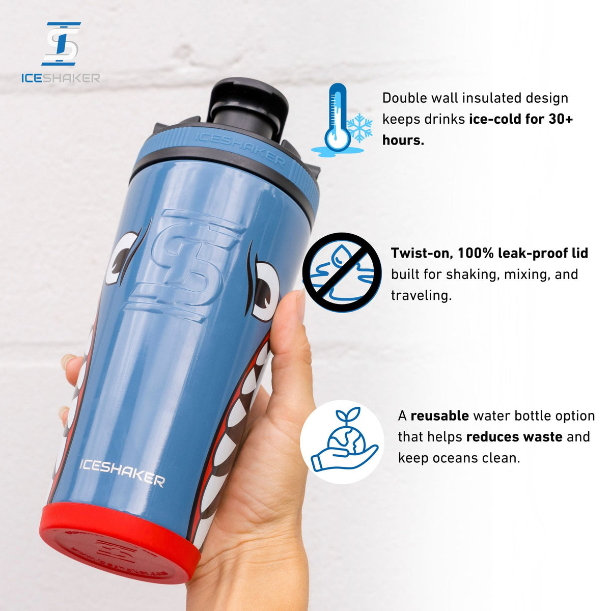 Ice Shaker Allegiance Series 26oz Shaker Bottles