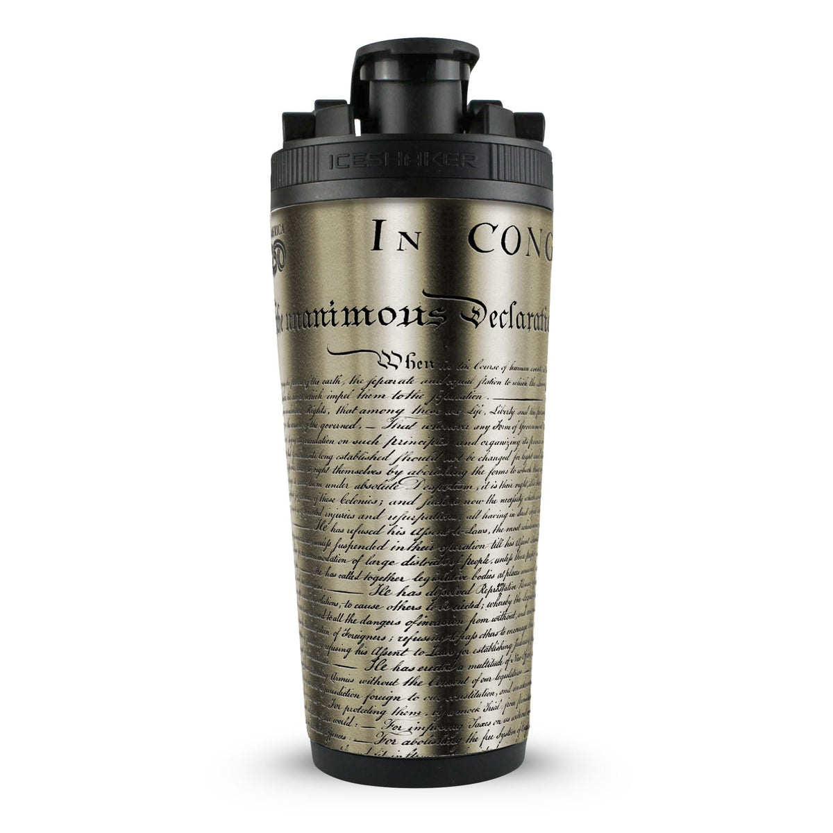 Ice Shaker Declaration of Independence 4D 26oz Ice Shaker