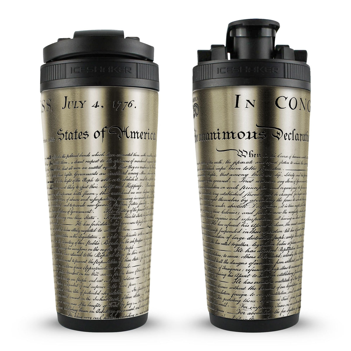 Ice Shaker Declaration of Independence 4D 26oz Ice Shaker