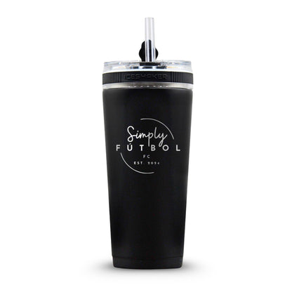 Custom Simply Futbol FC 26oz Flex Bottle - Black