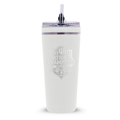 Indiana Hoosiers NCAA 2025 National Football Champs 26oz Flex Bottle