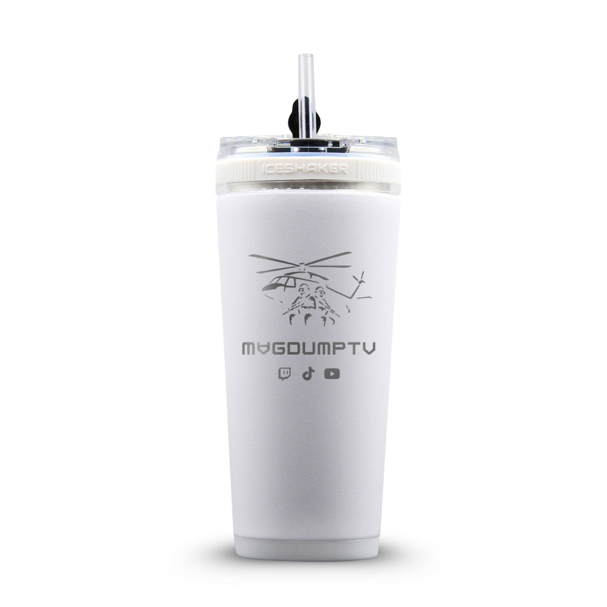Custom MagDumpTV Helicopter 26oz Flex Bottle