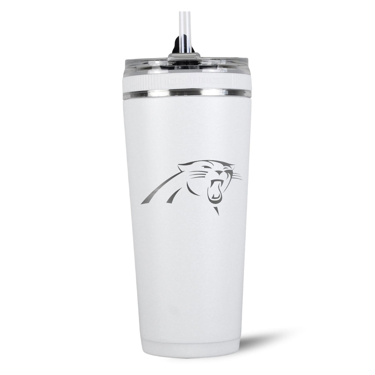 Officially Licensed Carolina Panthers 26oz Flex Bottle - White