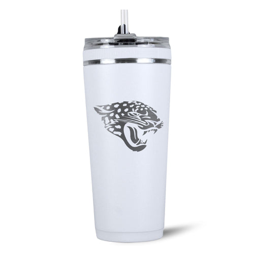 Officially Licensed Jacksonville Jaguars 26oz Flex Bottle - White