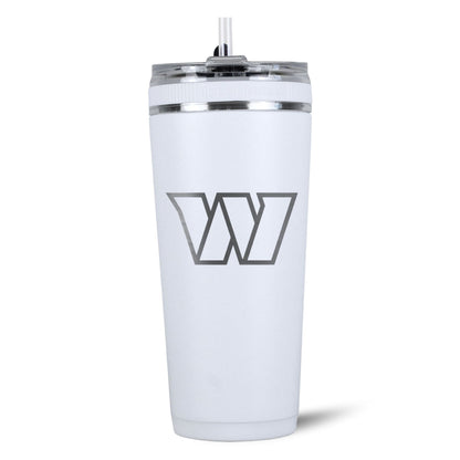 Officially Licensed Washington Commanders 26oz Flex Bottle - White