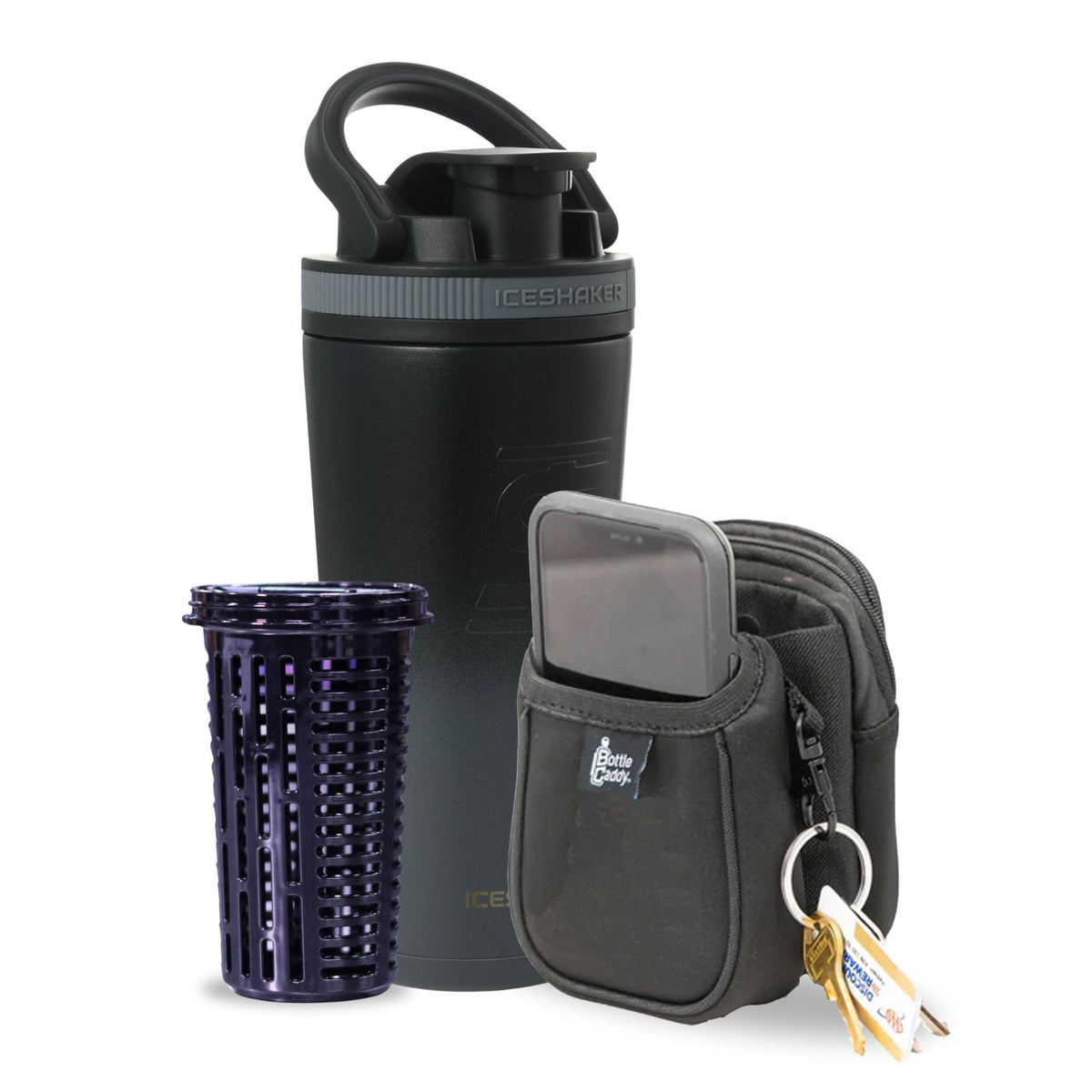 Grey Color Rush 26oz Ice Shaker Bundle