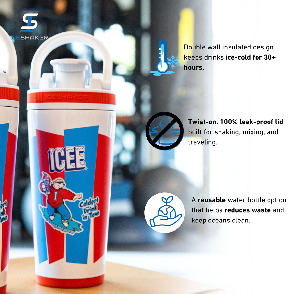Ice Shaker 4D Series 26oz Shaker Bottle - ICEE
