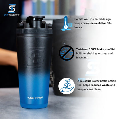 26oz Ice Shaker - Navy Black Ombre