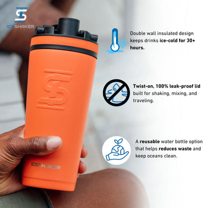Officially Licensed Baltimore Orioles 26oz Ice Shaker - Orange