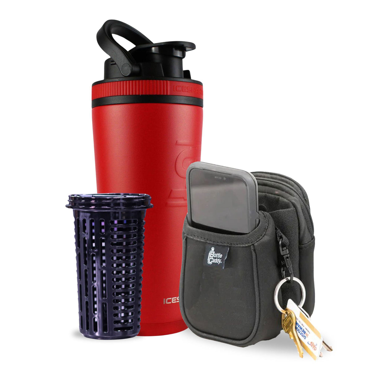 Red 26oz Ice Shaker Bundle
