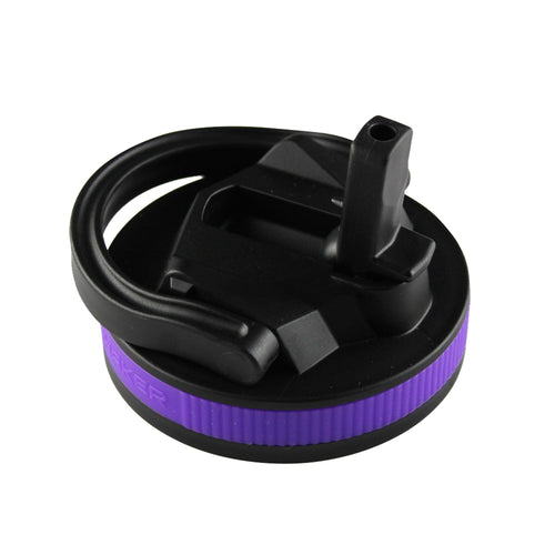 26oz Sport Lid & Internal Straw - Black Lid with Purple Band