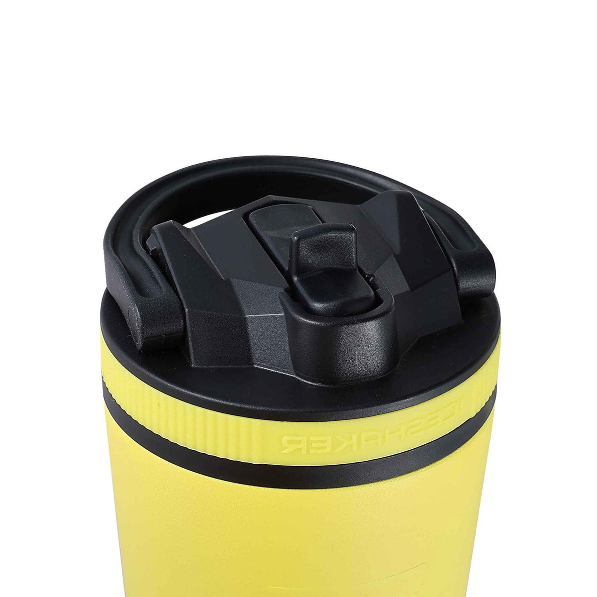 26oz Sport Lid & Internal Straw - Black Lid with Yellow Band