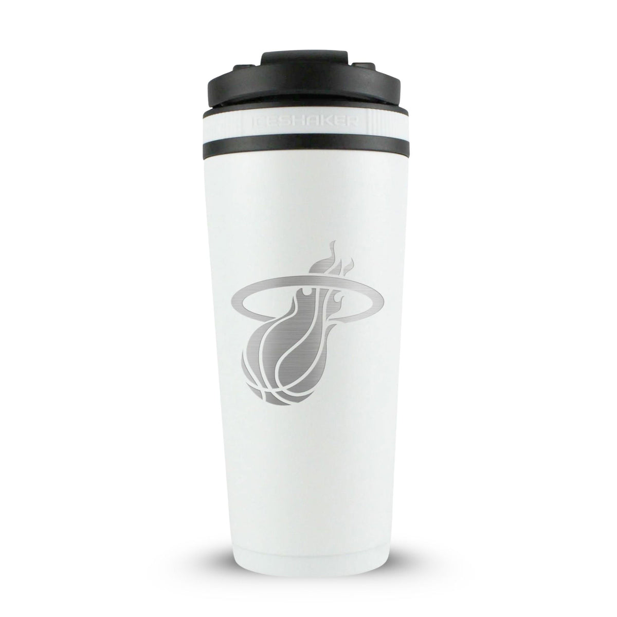 Officially Licensed Miami Heat 26oz Ice Shaker - White