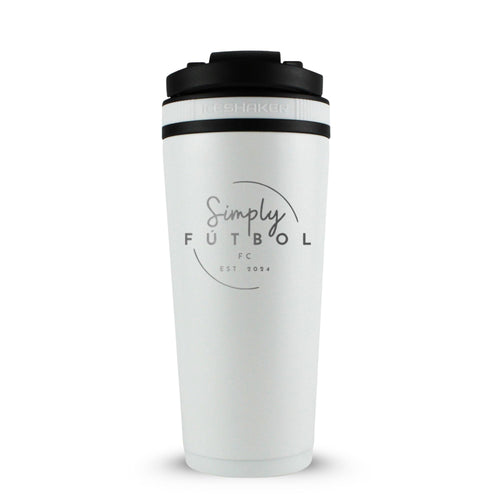 Custom Simply Futbol FC 26oz Ice Shaker - White