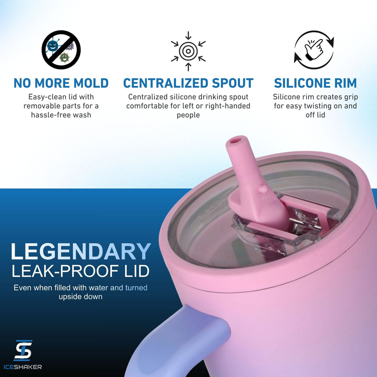 32oz Legend Series Shaker Bottle - Periwinkle Haze
