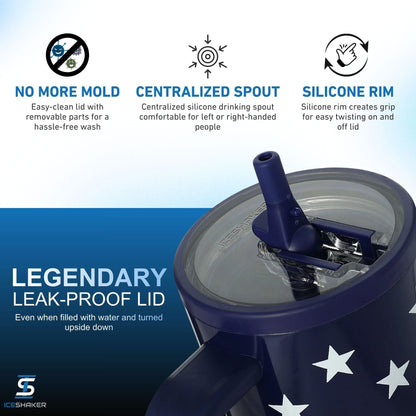 32oz Legend Series Shaker Bottle - Stars & Stripes