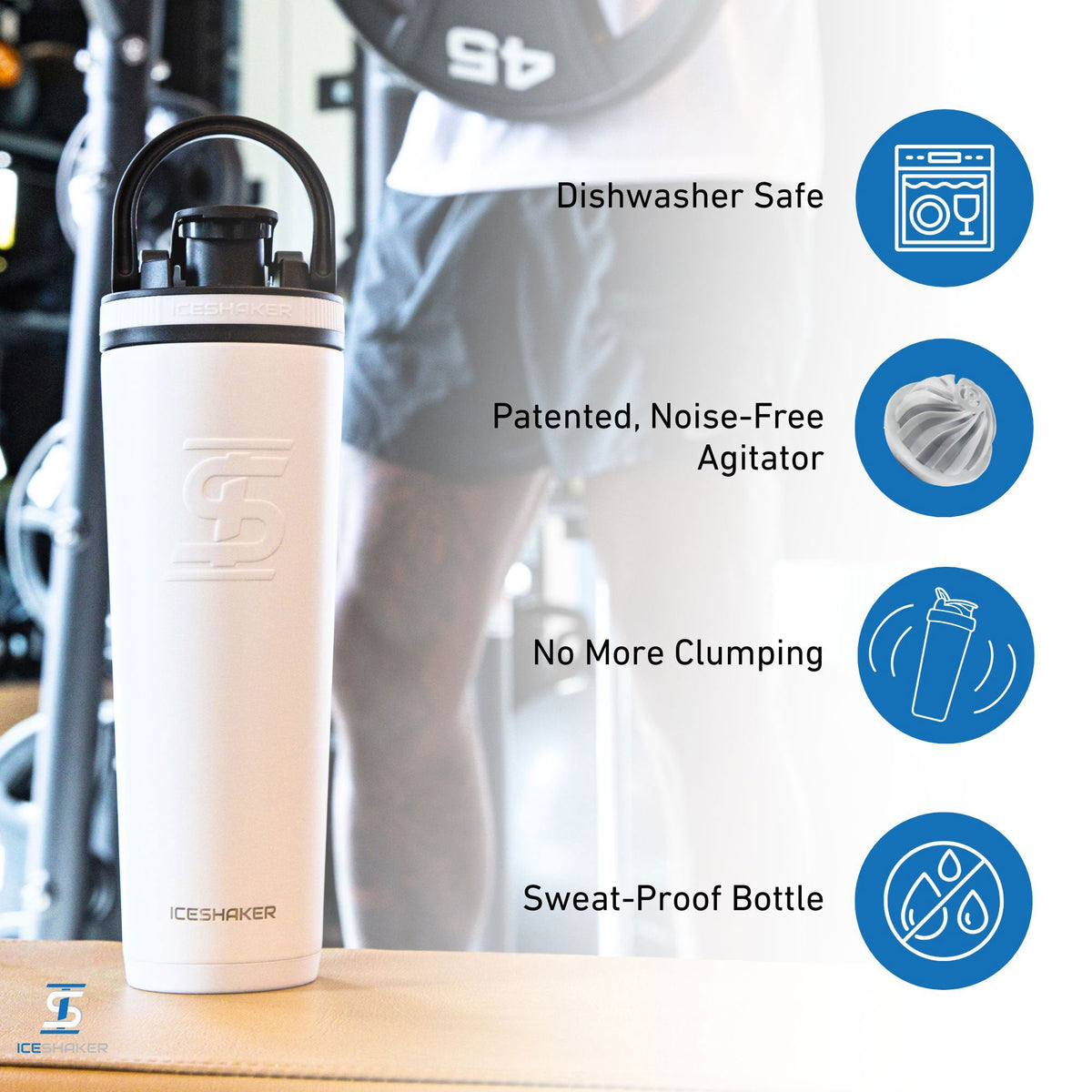 32oz Ice Shaker - White