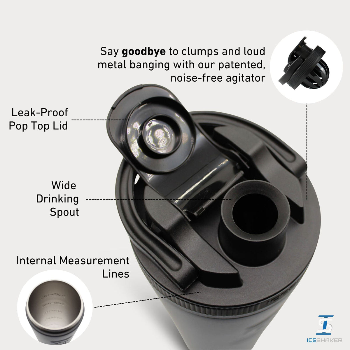 32oz Ice Shaker - Red