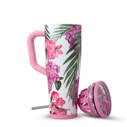 40oz Legend Series Shaker Bottle - Pink Hydrangea