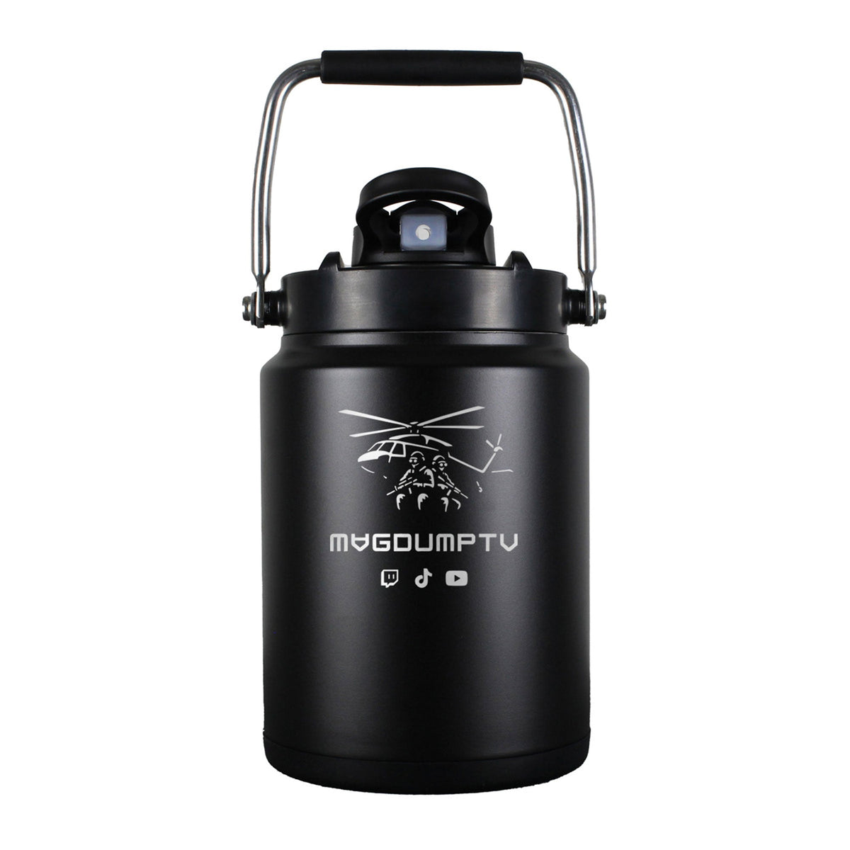 Custom MagDumpTV Helicopter Half Gallon Jug
