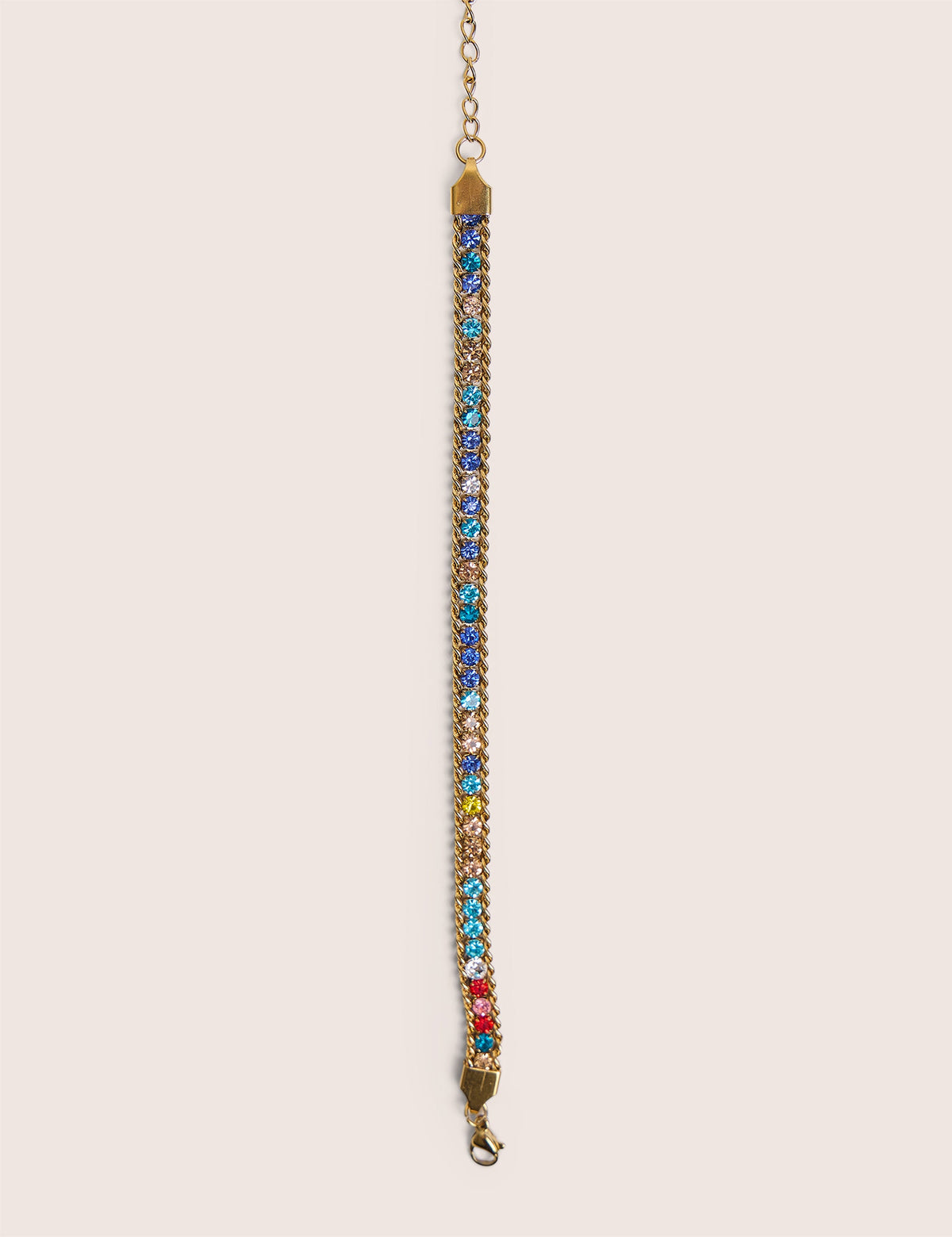 Multi Coloured Diamante Bracelet