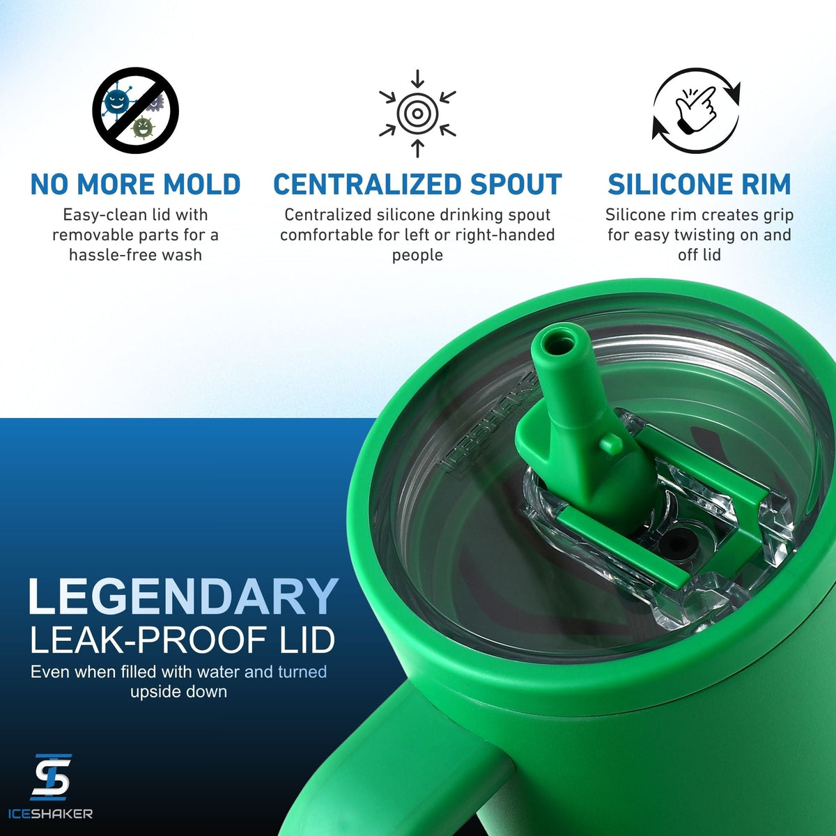 32oz Legend Series Shaker Bottle - Dragon Green