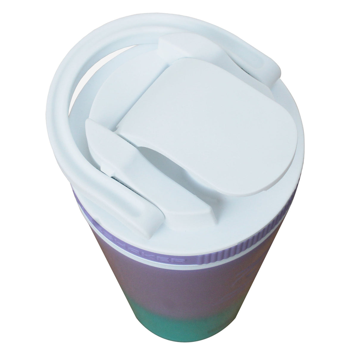 26oz Shaker Lid - White Lid with Mermaid Band