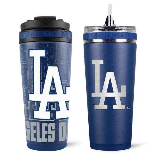 LA Dodgers Original Logo 4D Ice Shaker & Flex Bottle Bundle