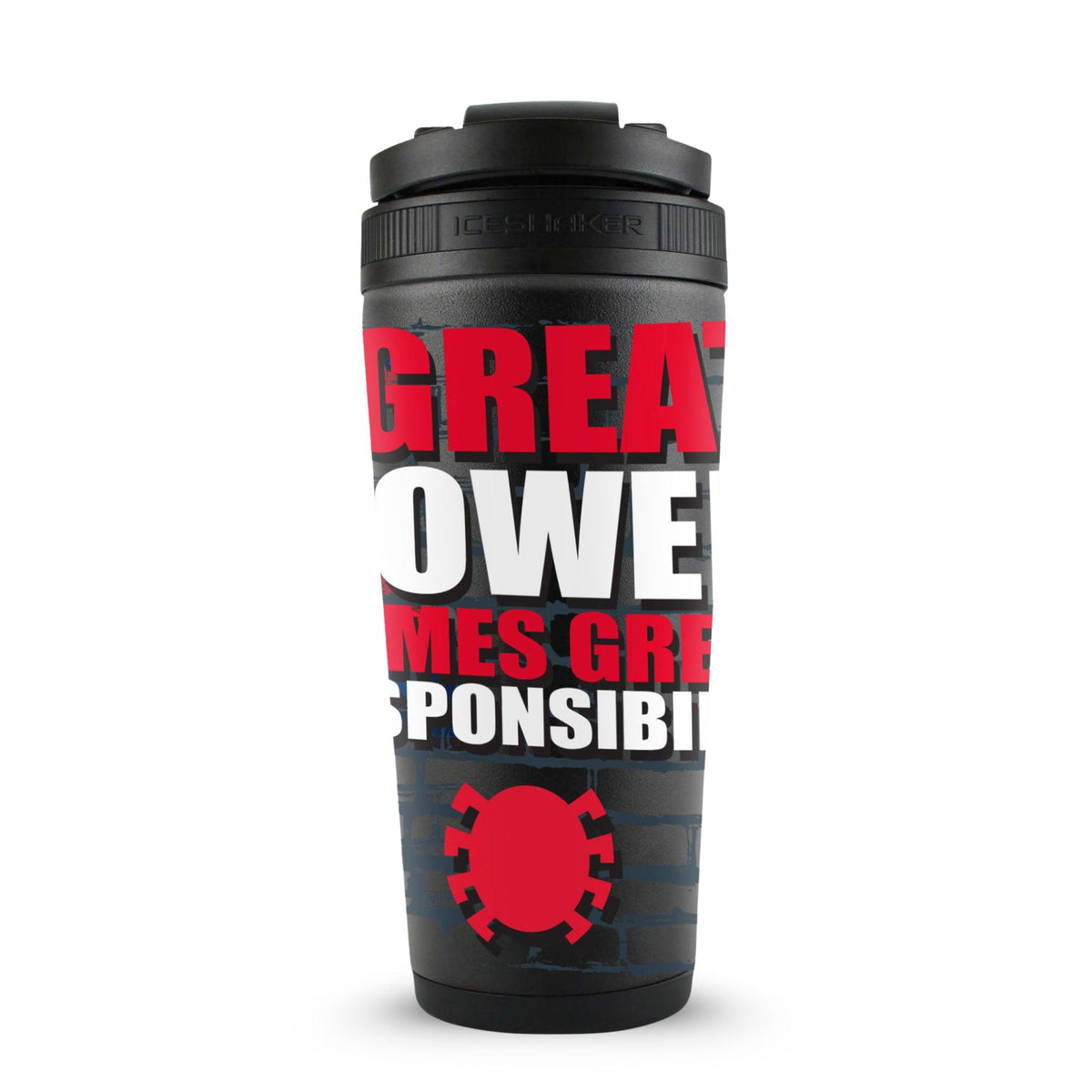 Marvel Spiderman "With Great Power.." 4D Ice Shaker