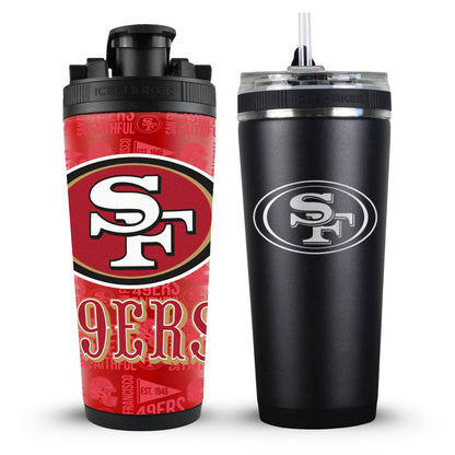 San Francisco 49ers 4D Shaker & Flex Bottle Bundle