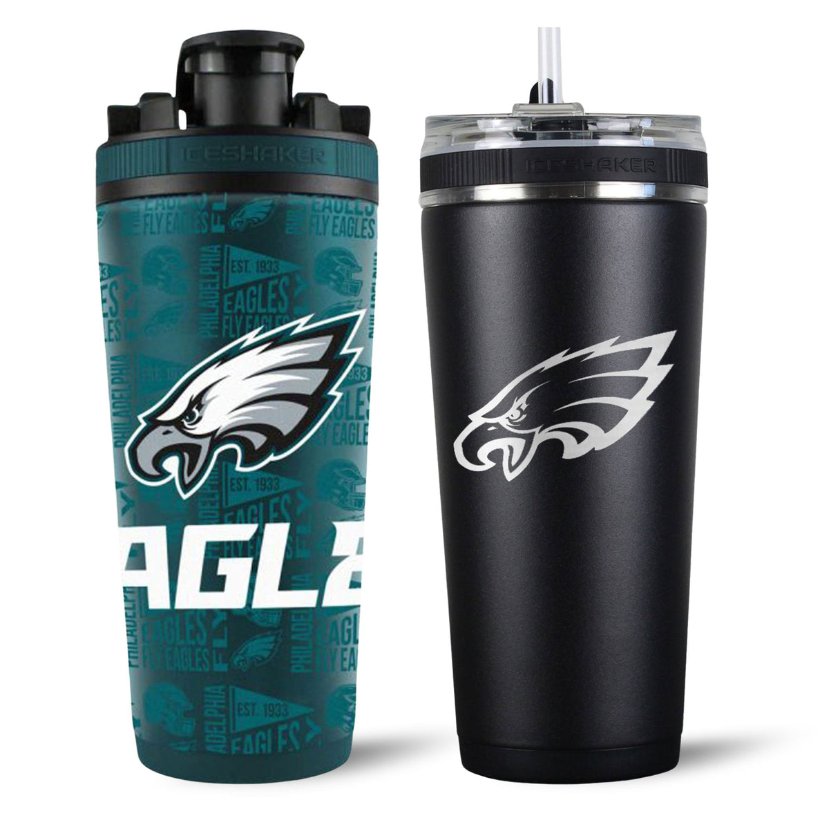 Philadelphia Eagles 4D Shaker & Flex Bottle Bundle