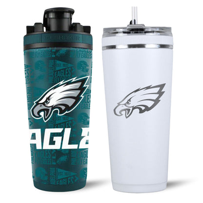 Philadelphia Eagles 4D Shaker & Flex Bottle Bundle