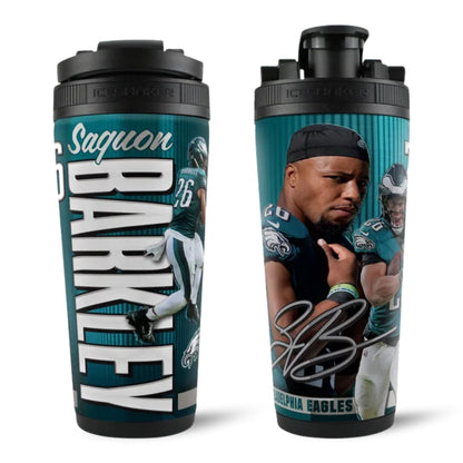 Official Saquon Barkley Philadelphia Eagles 4D 26oz Ice Shaker