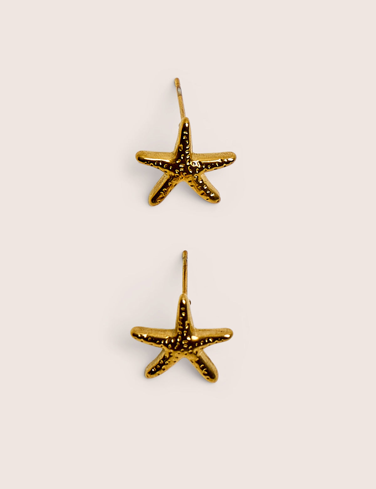 Mini Star Fish Gold Plated Stud Earrings